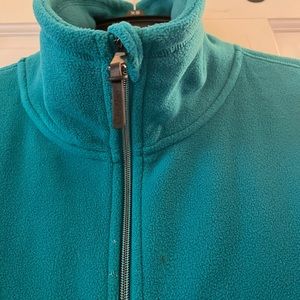 Soft Calvin Klein zip front in small. Nice and warm. Turquoise.
